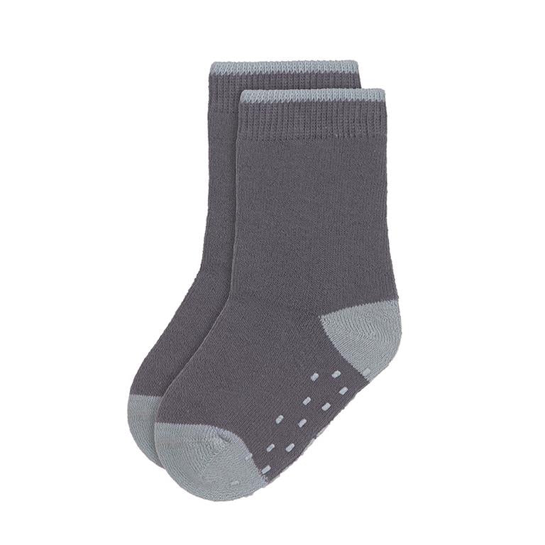 Pack de 2 meias finas com antiderrapante Cinza - Lassig (Respeitadoras)