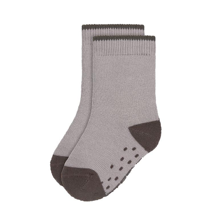 Pack de 2 meias finas com antiderrapante Lilas - Lassig (Respeitadoras)
