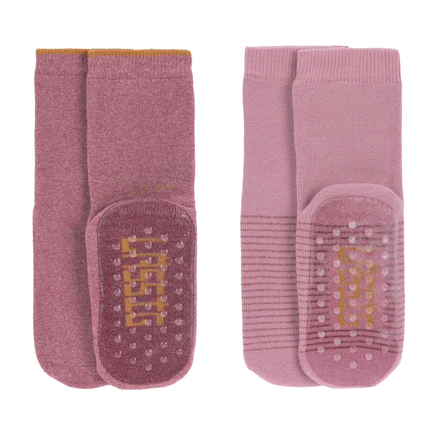 Pack de 2 pares de meias antiderrapantes Rosa - Lassig (Respeitadoras)