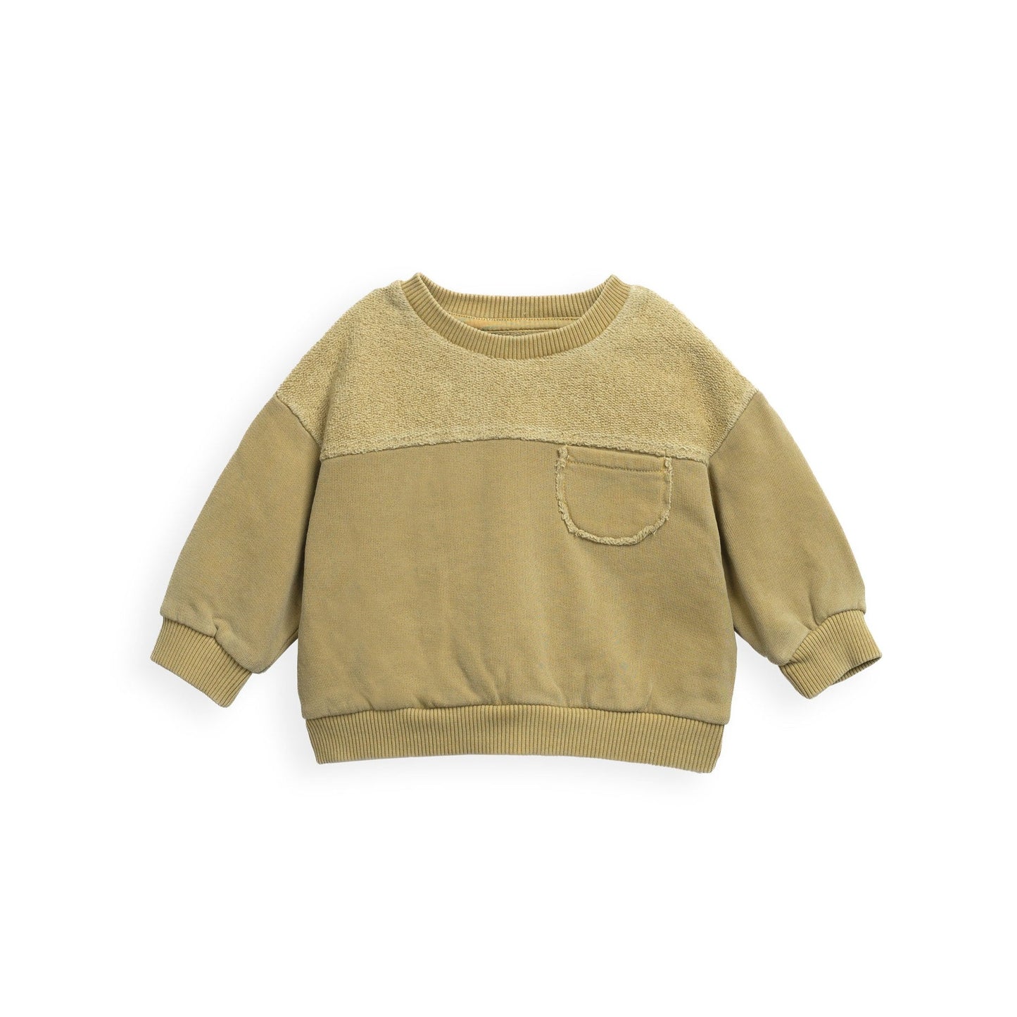 Sweat Bolso Amarelo Suave - Play Up