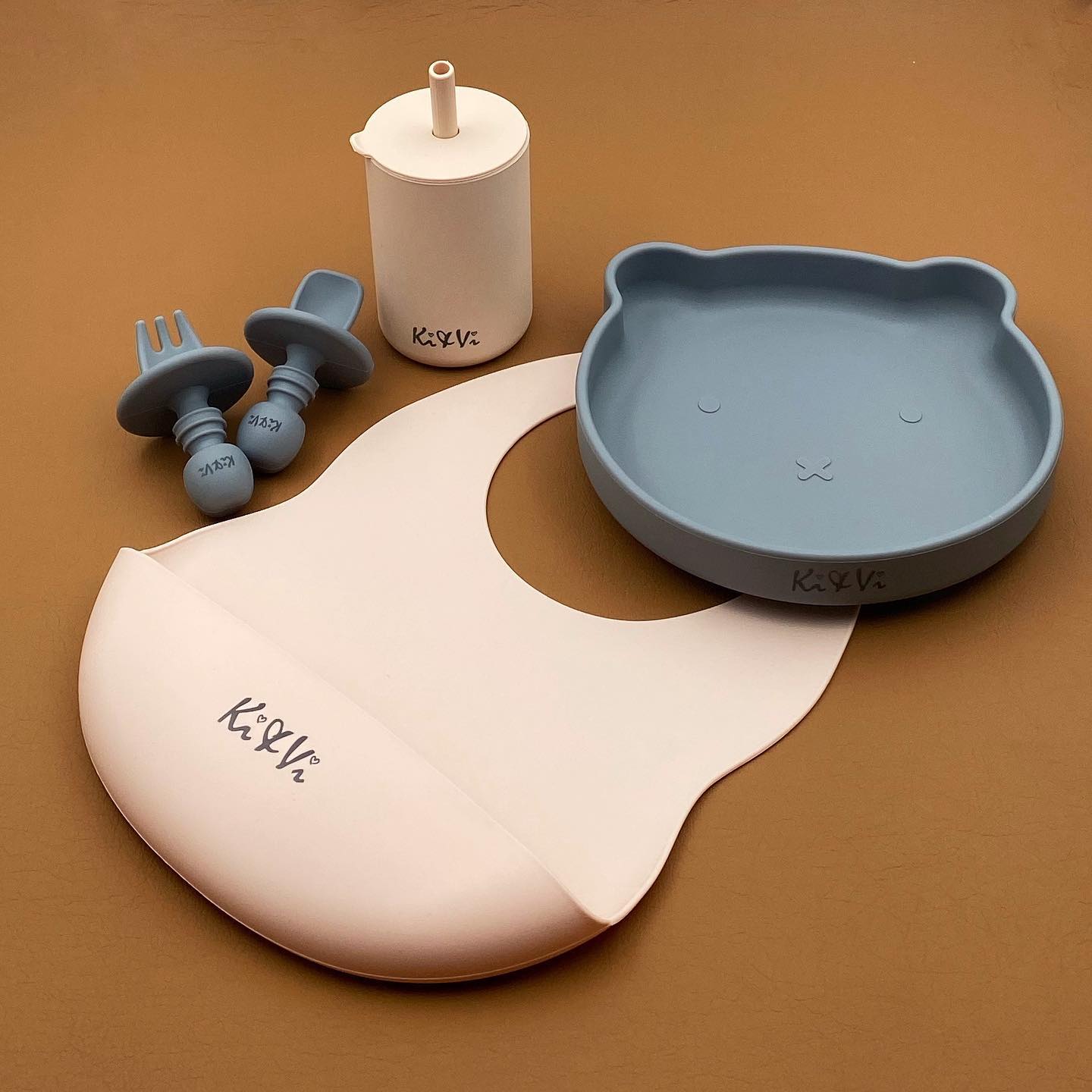 Conjunto Prato e Colher Pebble - Ki & Vi