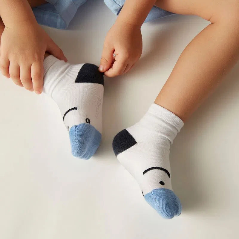 Meias barefoot Smile Azul Marinho - Tip Toey Joey