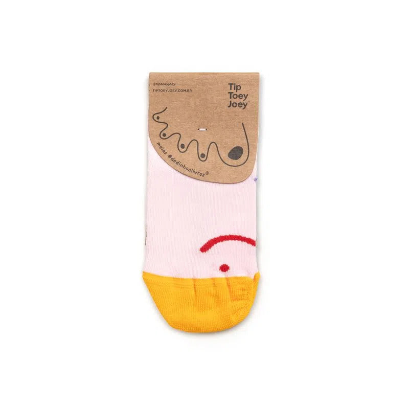 Meias barefoot Smile Lavanda - Tip Toey Joey