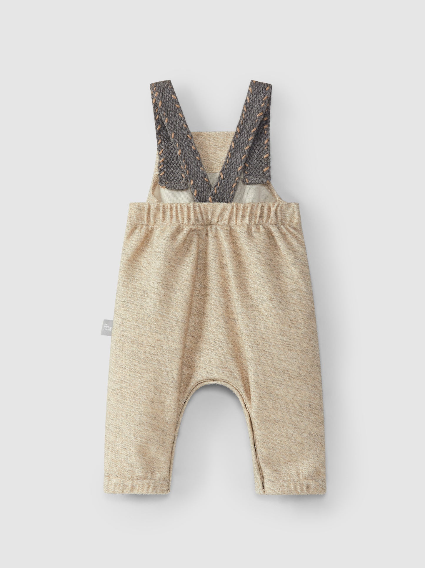 Jardineiras Tricot Areia - Snug
