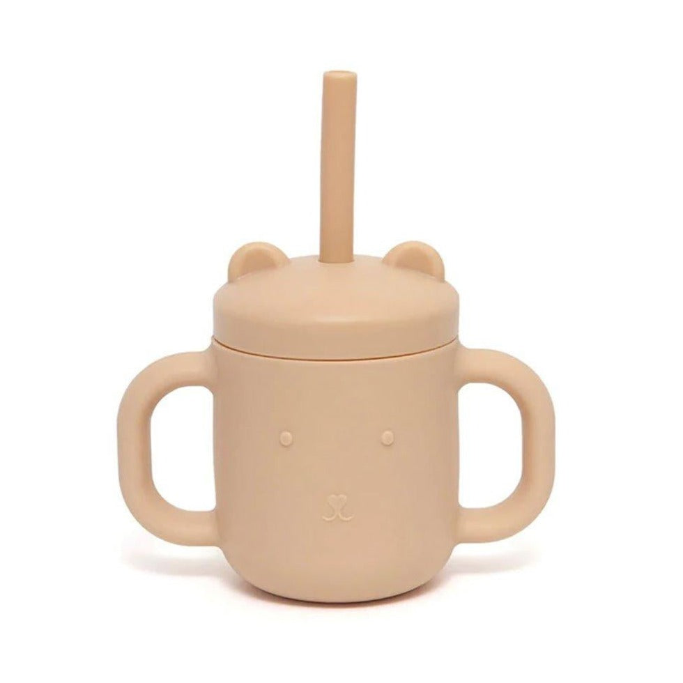 Copo Urso com Palhinha Bege - Petit Monkey