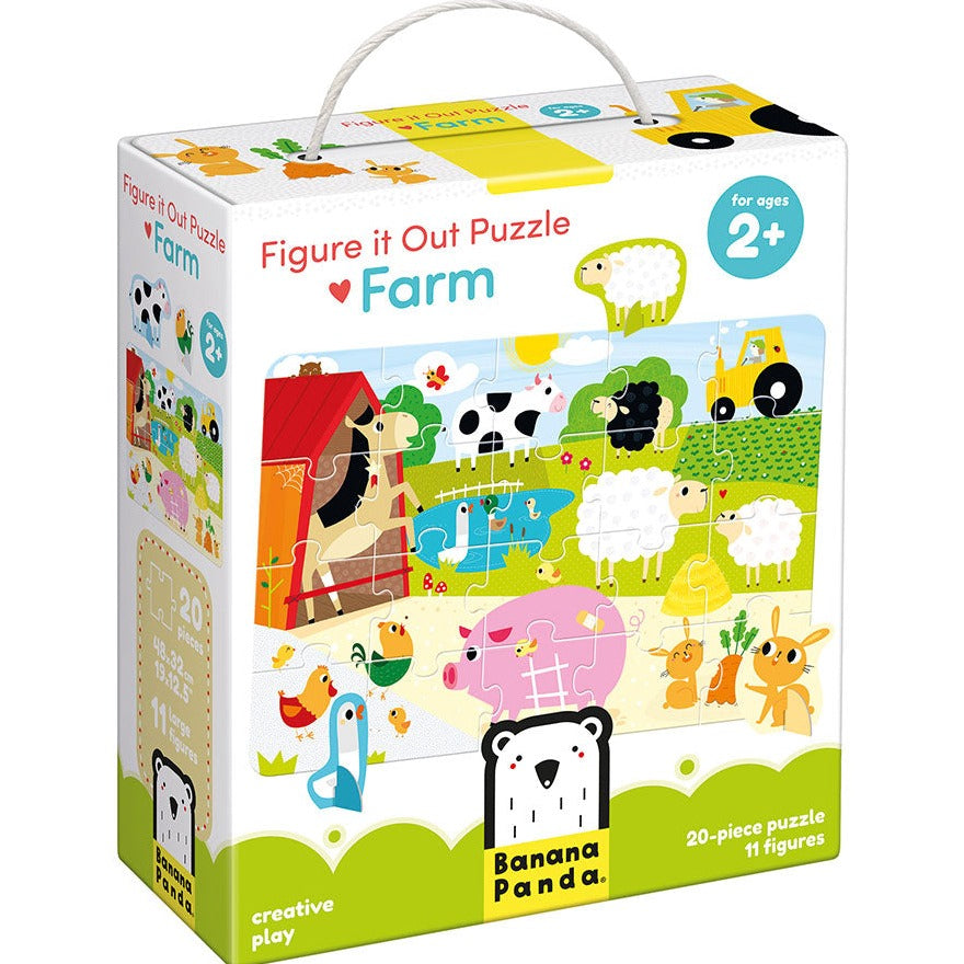 Puzzle Figure it Out Animais da quinta +2 - Banana Panda