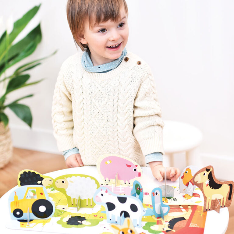 Puzzle Figure it Out Animais da quinta +2 - Banana Panda
