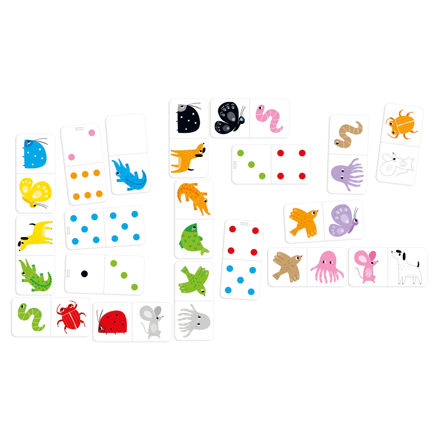 Jogo Dominó de cores +2 - Banana Panda