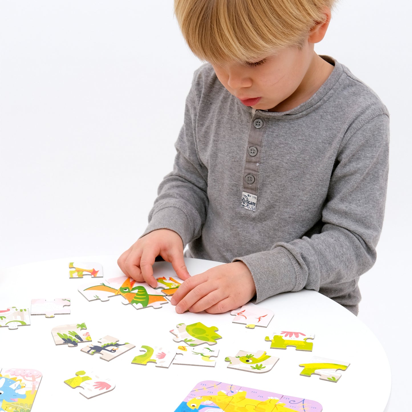 Puzzle Portátil Dinossauros 3+ - Banana Panda
