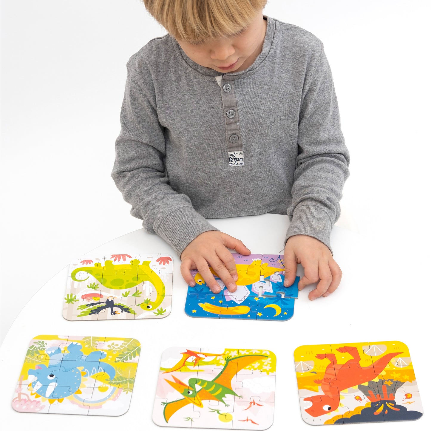 Puzzle Portátil Dinossauros 3+ - Banana Panda