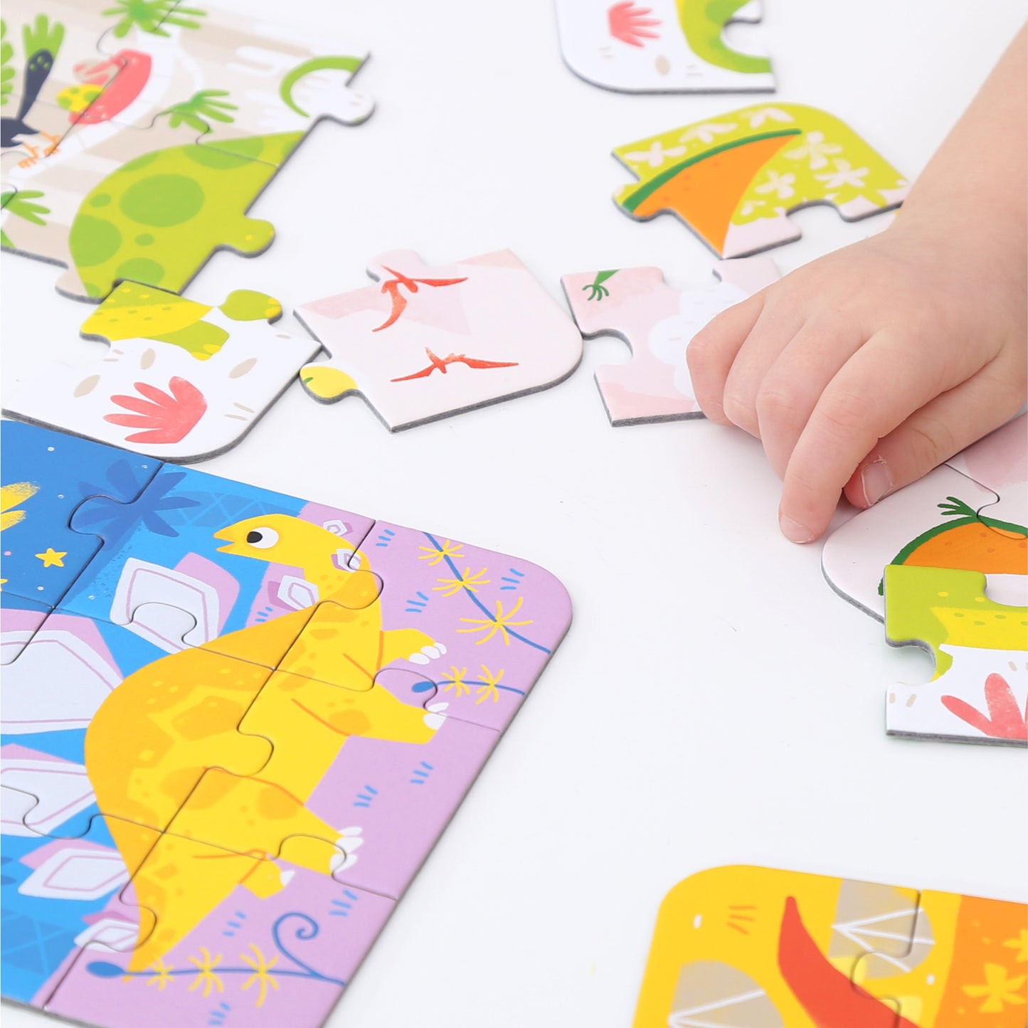 Puzzle Portátil Dinossauros 3+ - Banana Panda