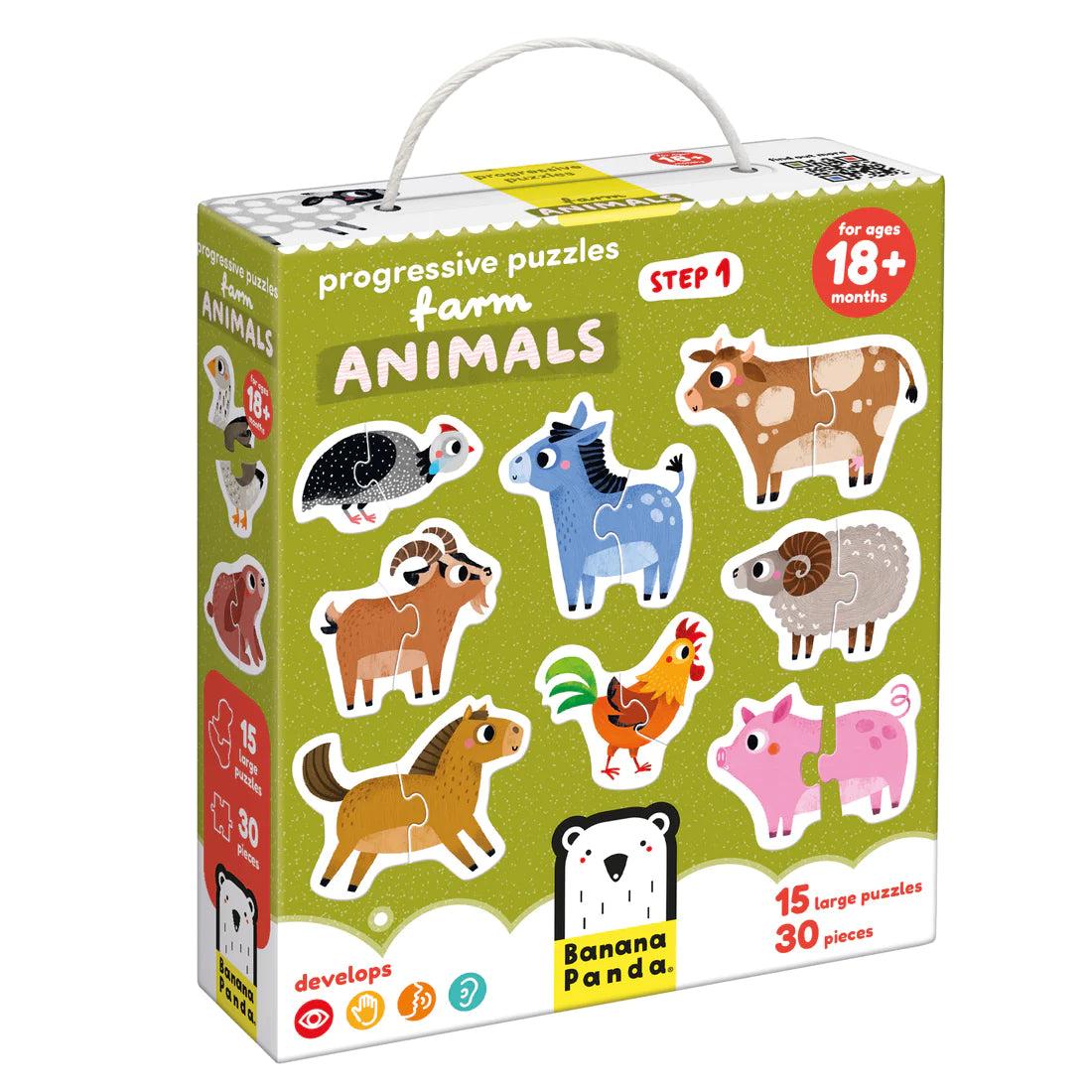Puzzle Progressivo Animais da Quinta 18+ - Banana Panda