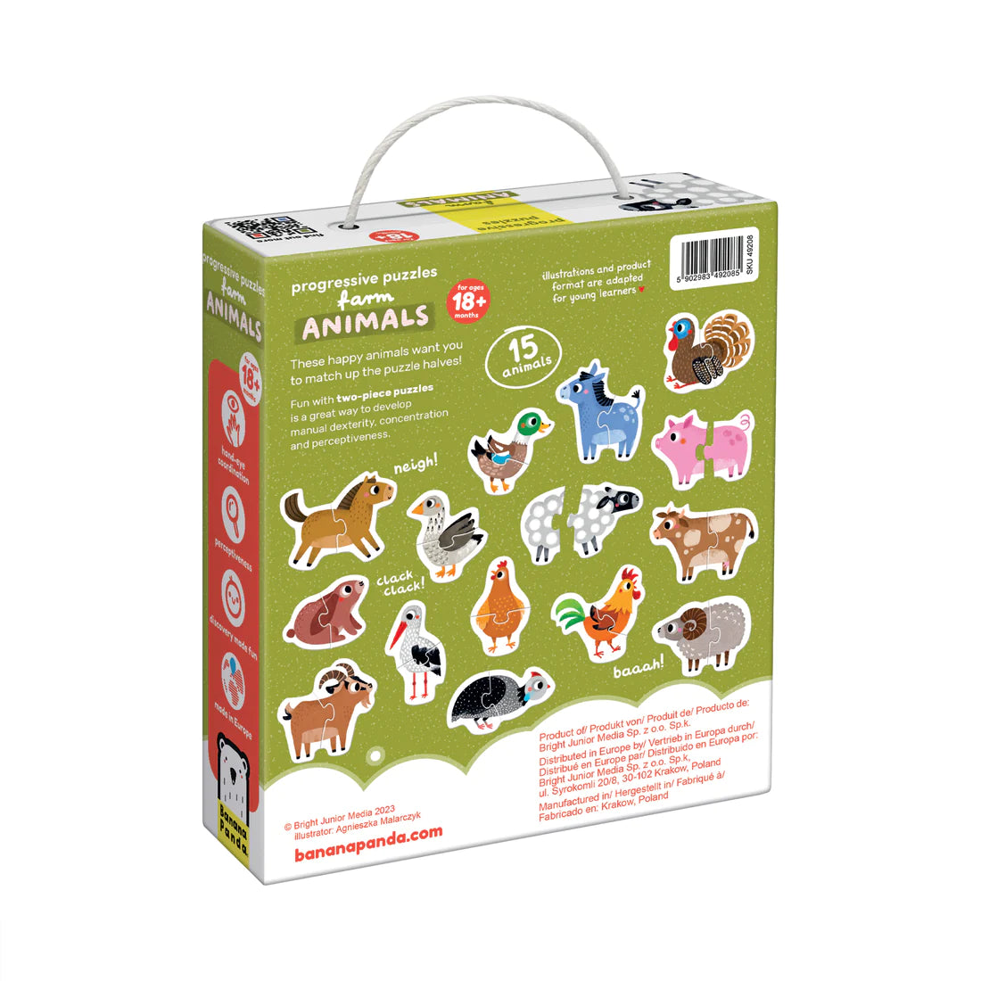 Puzzle Progressivo Animais da Quinta 18+ - Banana Panda