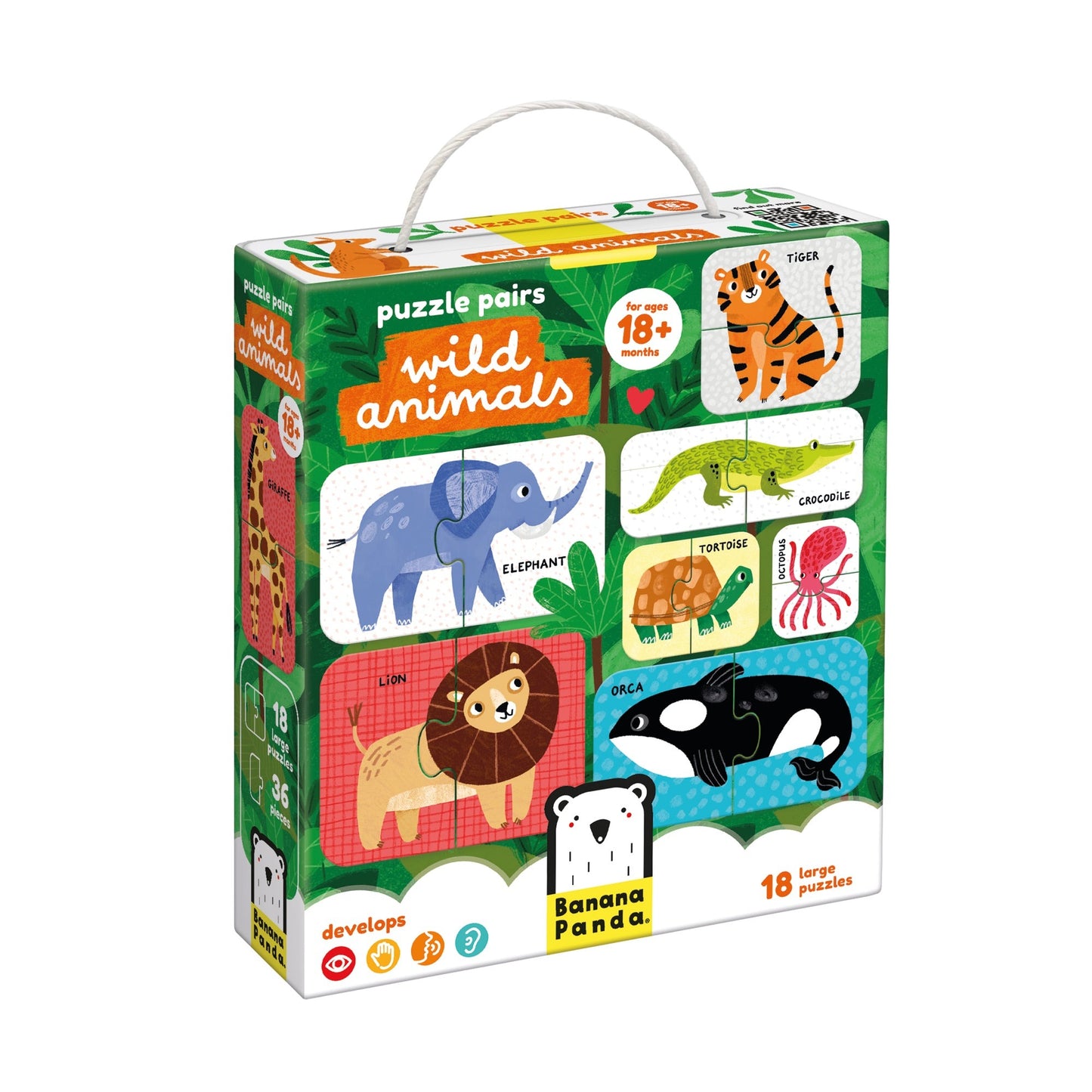 Banana Panda - Puzzle Pairs: Wild Animals 18m+