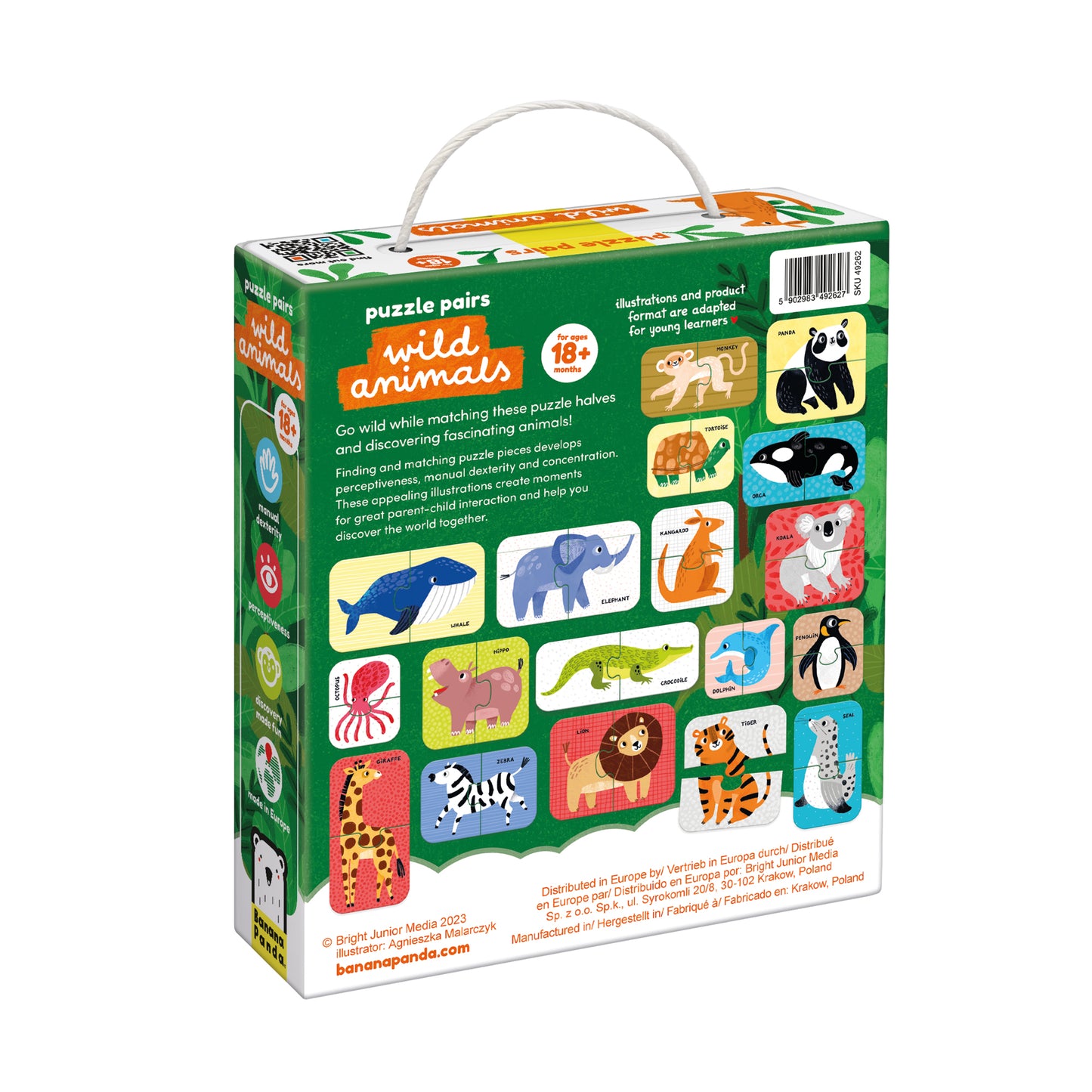Banana Panda - Puzzle Pairs: Wild Animals 18m+