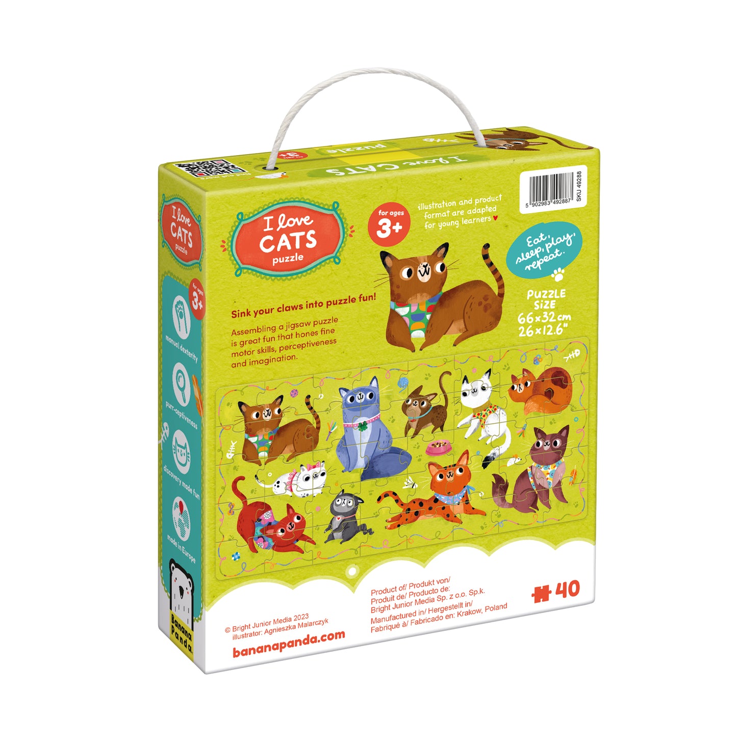 Banana Panda - Puzzle I love Cats 3+