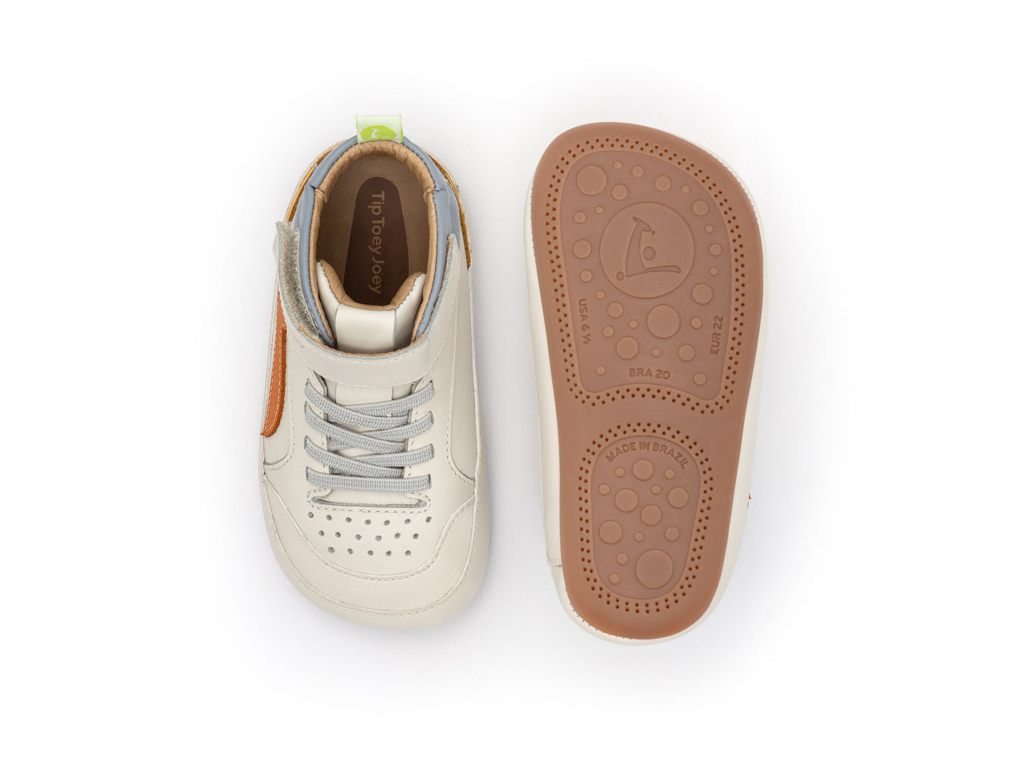 Tip Toey Joey - Ténis Landy High-top Tangerina