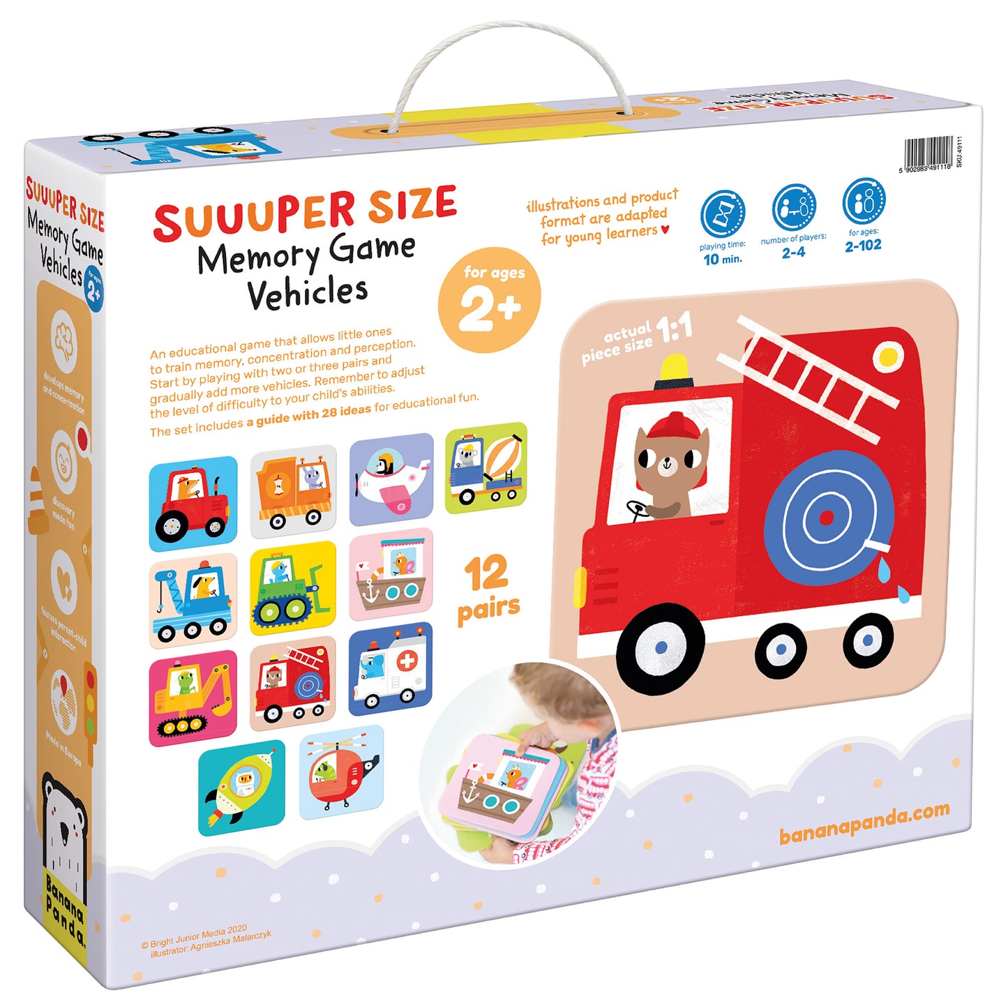 Banana Panda - Suuuper Size Memory Game Vehicles 2+