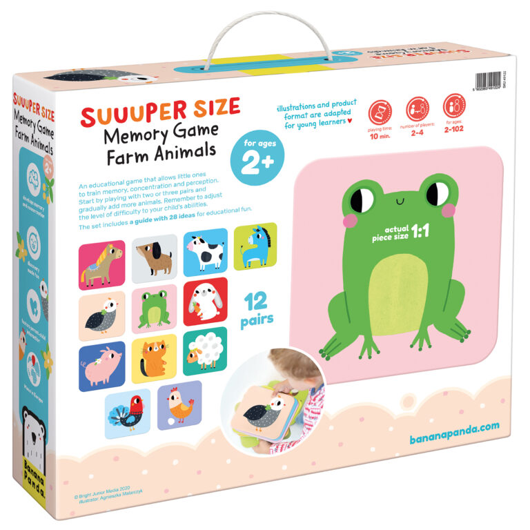 Banana Panda - Suuuper Size Memory Game Farm Animals 2+
