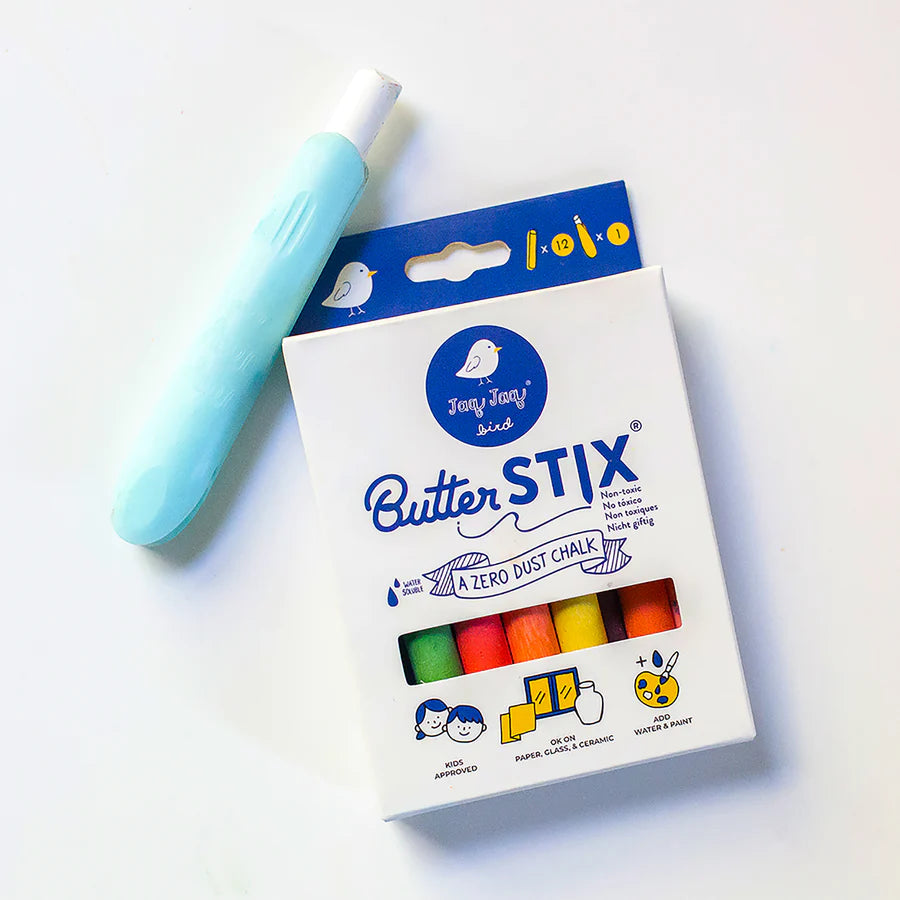 ButterStix 12 Giz + Porta Giz - Jaq Jaq Bird