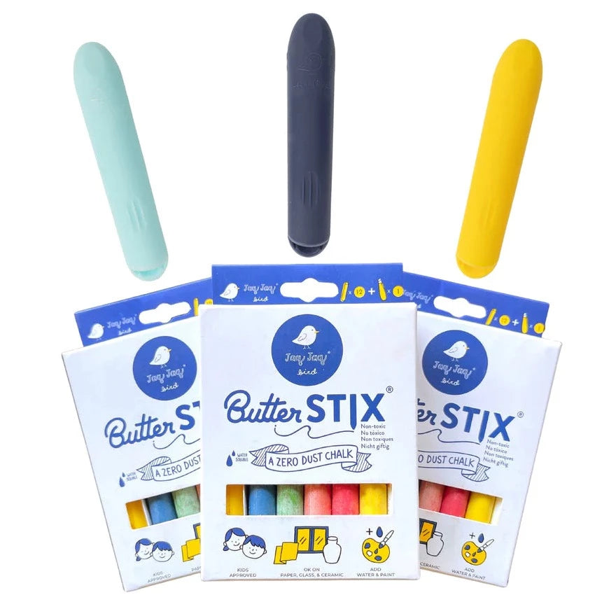 ButterStix 12 Giz + Porta Giz - Jaq Jaq Bird