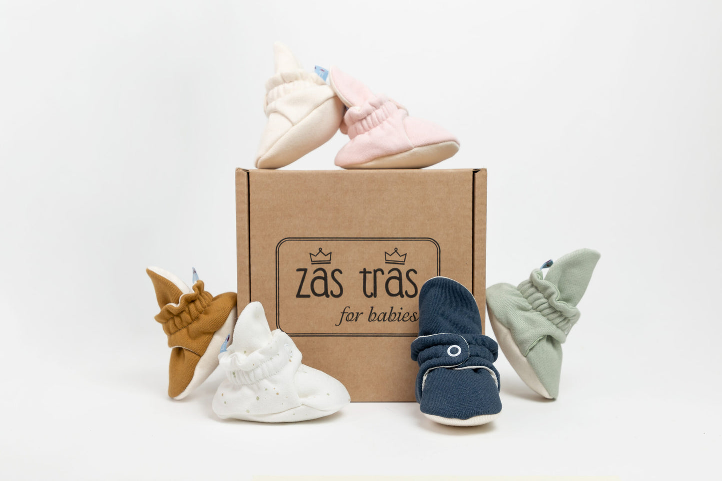 Baby Booties Pistachio Cupcake (inverno) - Zás Trás for Babies