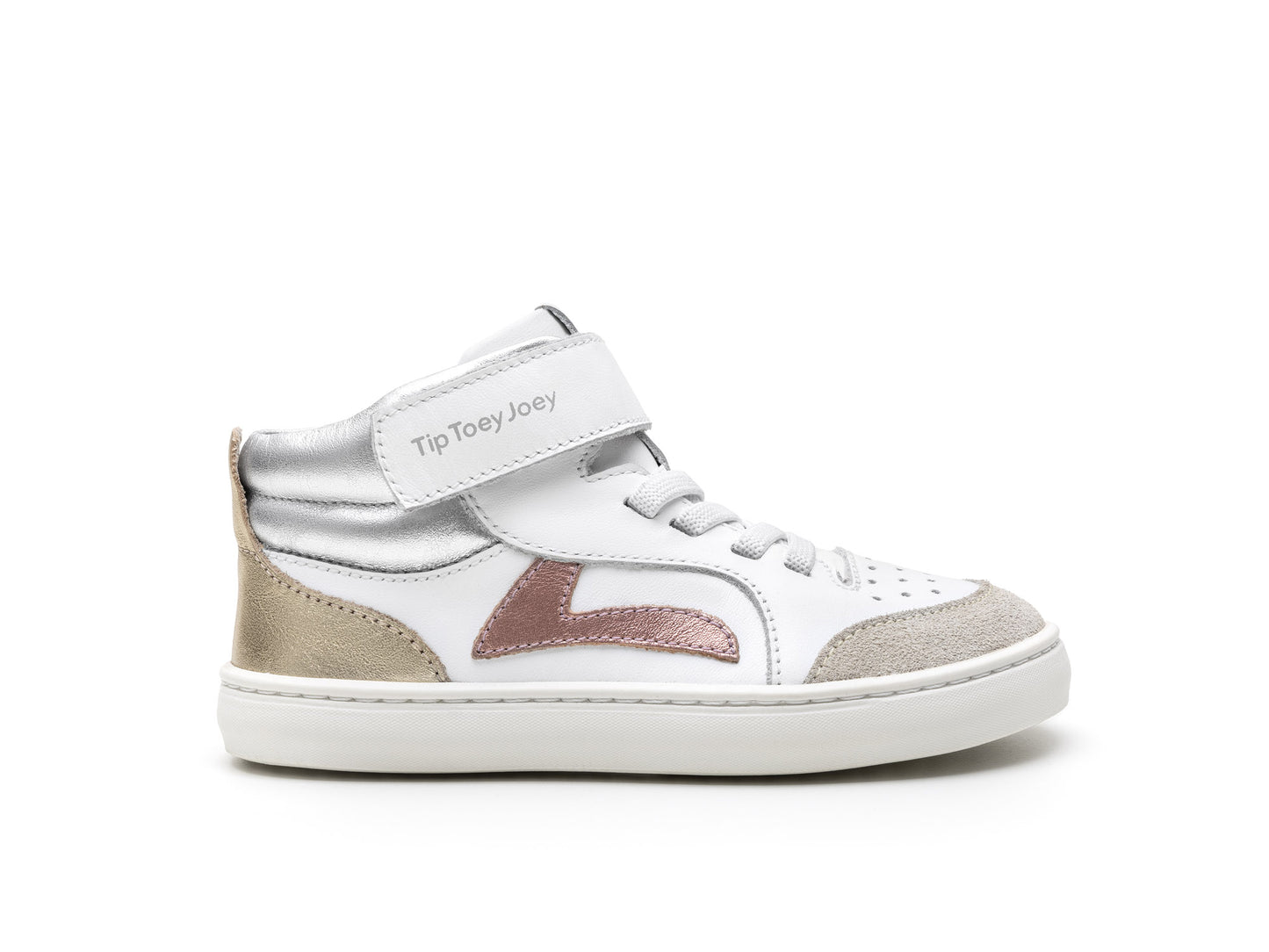Tip Toey Joey - Ténis Landy High-top Rose Gold (run&play)