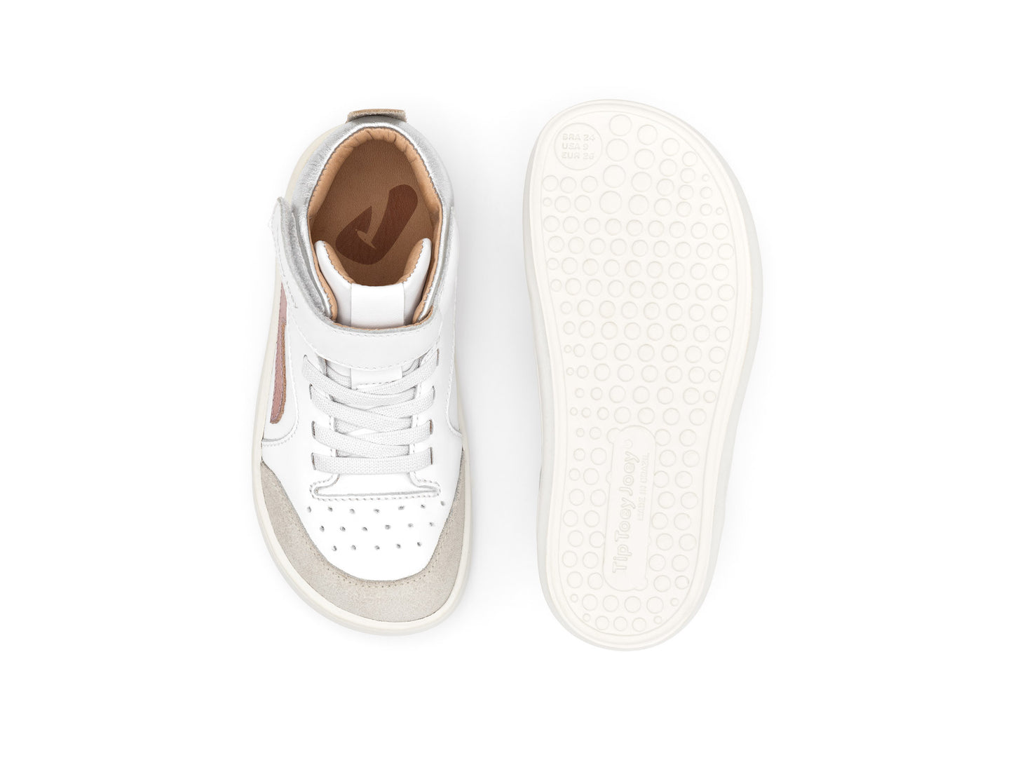 Tip Toey Joey - Ténis Landy High-top Rose Gold (run&play)