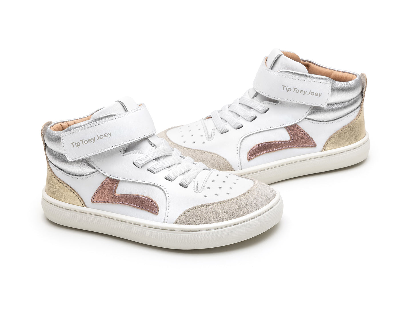 Tip Toey Joey - Ténis Landy High-top Rose Gold (run&play)