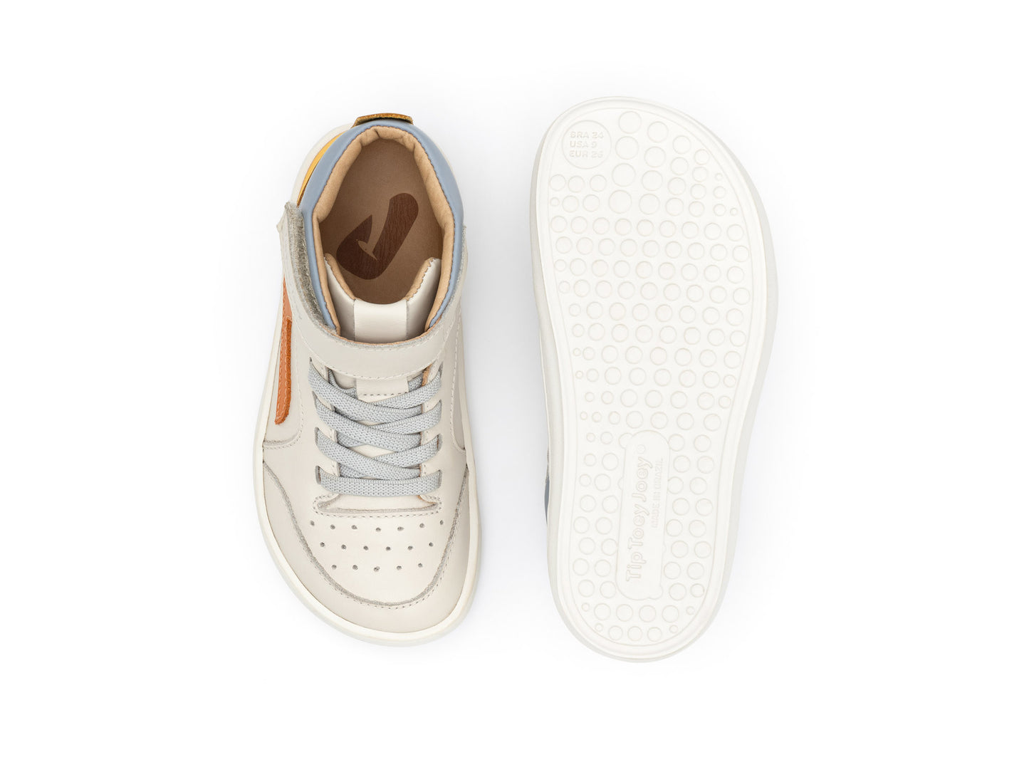 Tip Toey Joey - Ténis Landy High-top Tangerina (run&play)