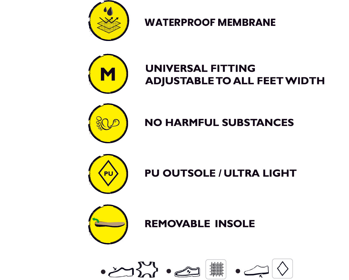 Botas Elf Step Tex Caramelo - 3F Bar3foot (Waterproof)