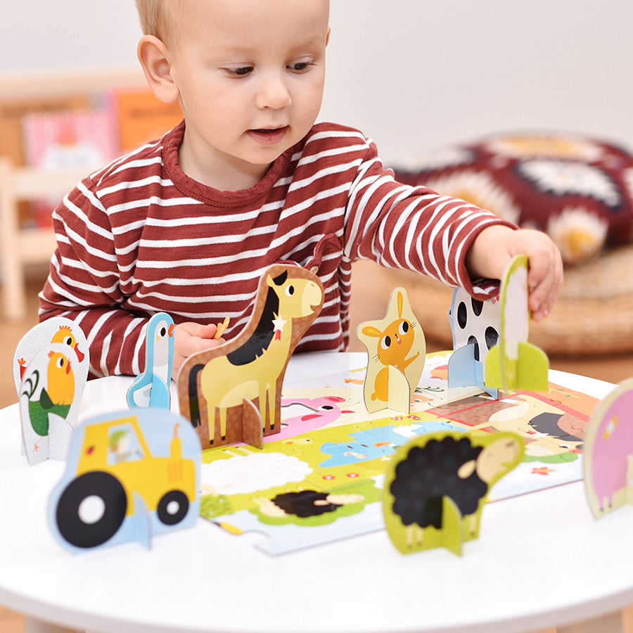 Puzzle Figure it Out Animais da quinta +2 - Banana Panda