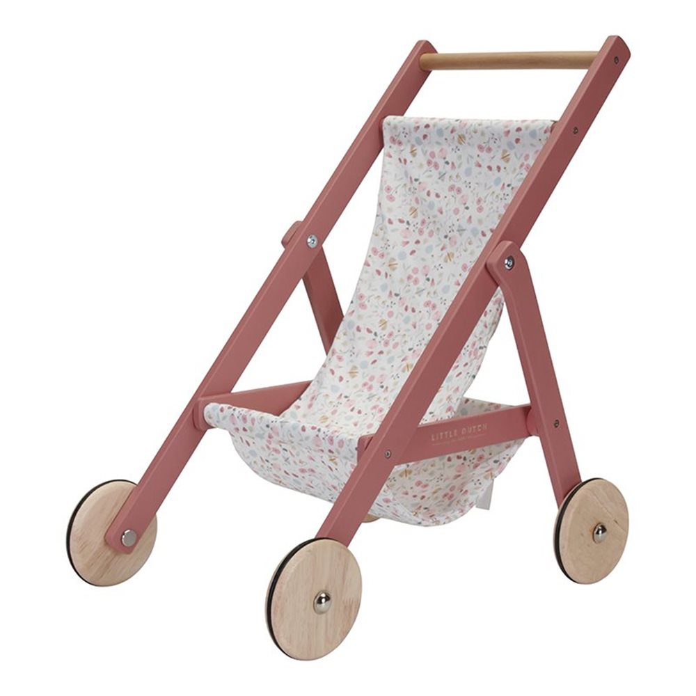 Carrinho de bonecas Flowers & Butterflies - Little Dutch
