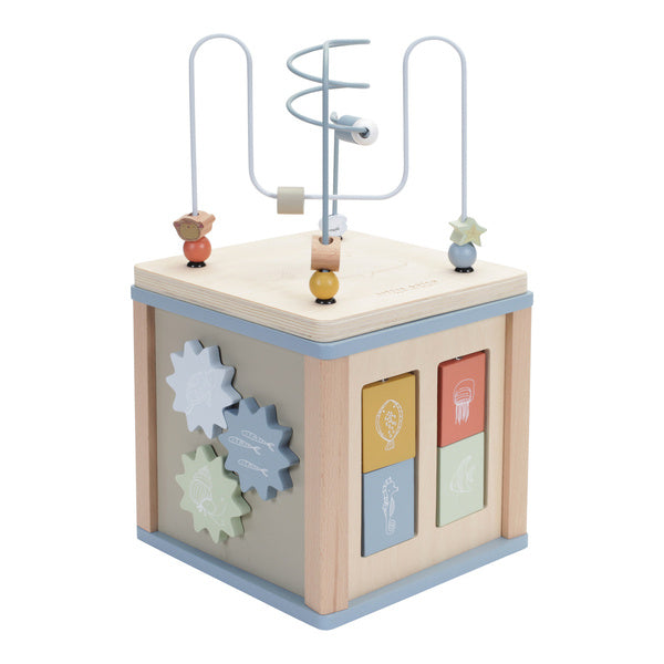 Cubo de atividades madeira Ocean - Little Dutch