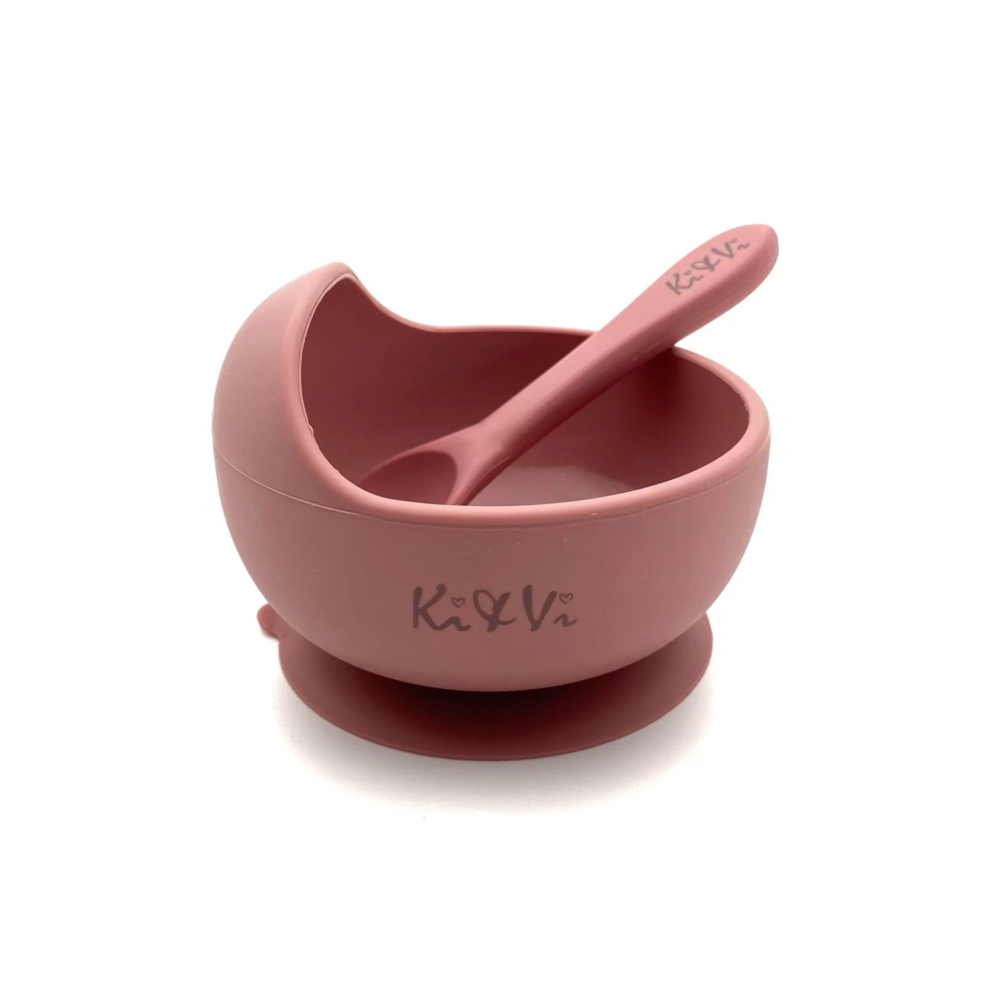 Conjunto Bowl e colher Rosa - Ki & Vi