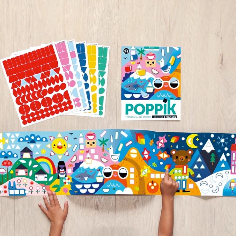 Poster Criativo + 520 Stickers "Estações" (3-7) - Poppik