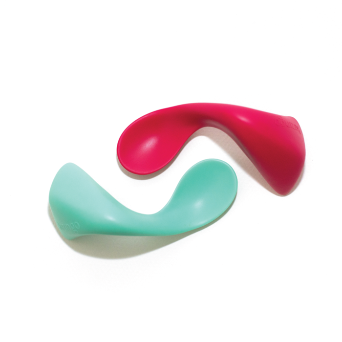 Conjunto Colheres Curvas Lagoon + Raspberry - Kizingo