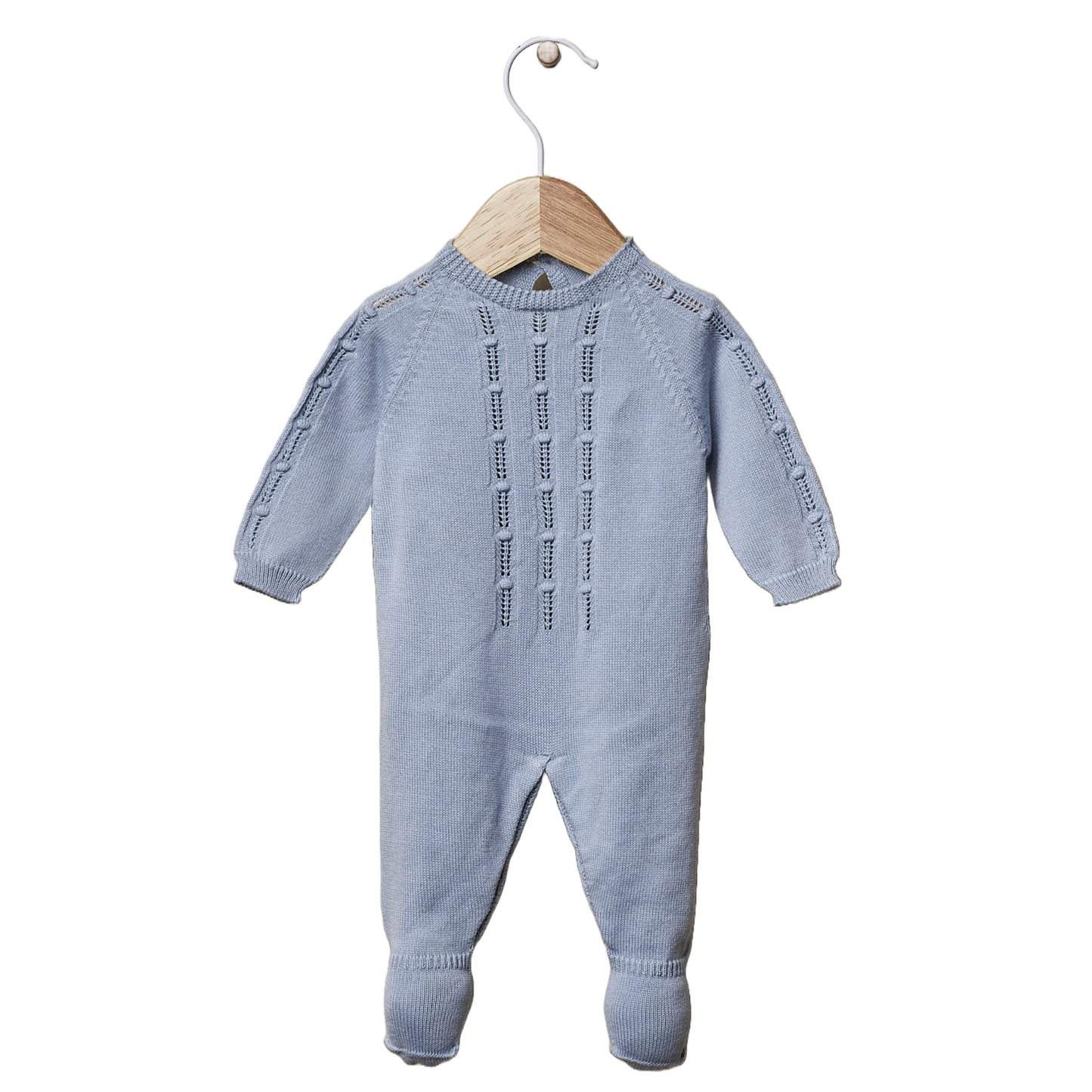 Babygrow de algodão orgânico azul - Wedoble