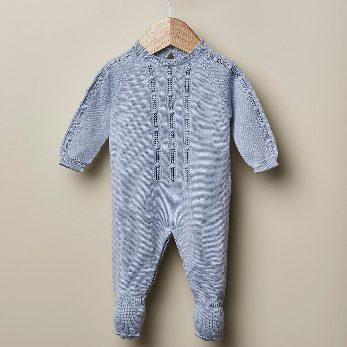 Babygrow de algodão orgânico azul - Wedoble