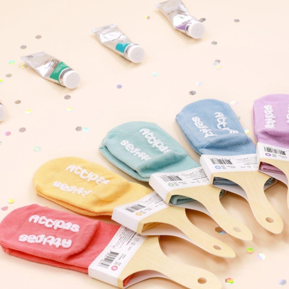 Meias Antiderrapantes Rainbow Yellow - Attipas