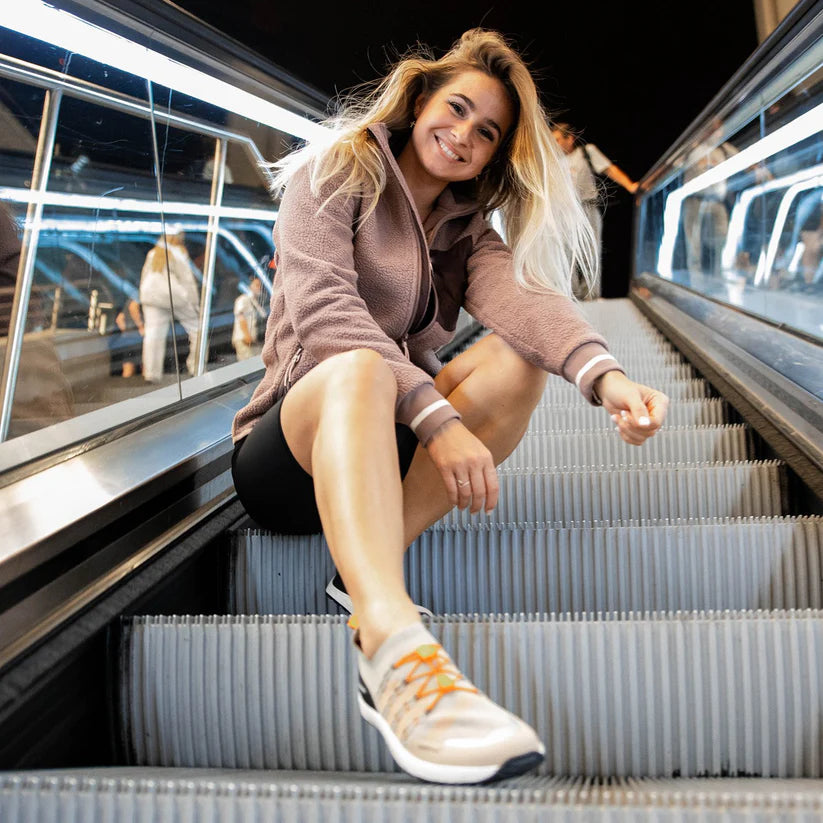 Ténis Voyager Beige&White - Barebarics