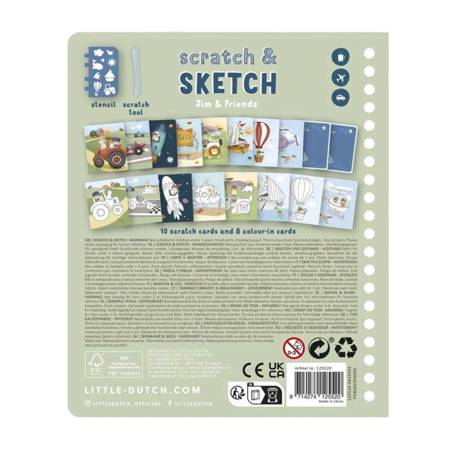 Livro Scratch - Jim & Friends - Little Dutch