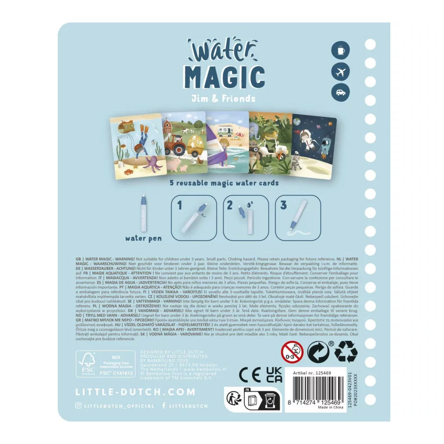 Livro de Aguarela- Jim & Friends - Little Dutch