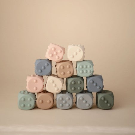 Pack 2 Dados Pop It Sage&Sand- Mushie
