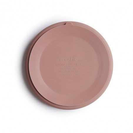 Prato com ventosa e compartimentos Solid Blush - Mushie