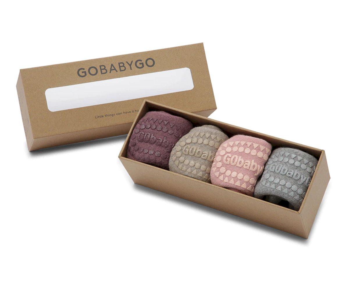 Box4 Meias Sola Antiderrapante Dusty Rose