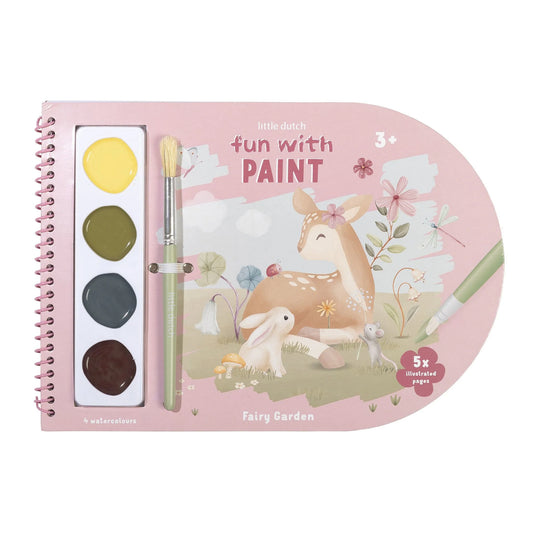 Little Dutch - Livro de Colorir C/Aguarela - Fairy Garden