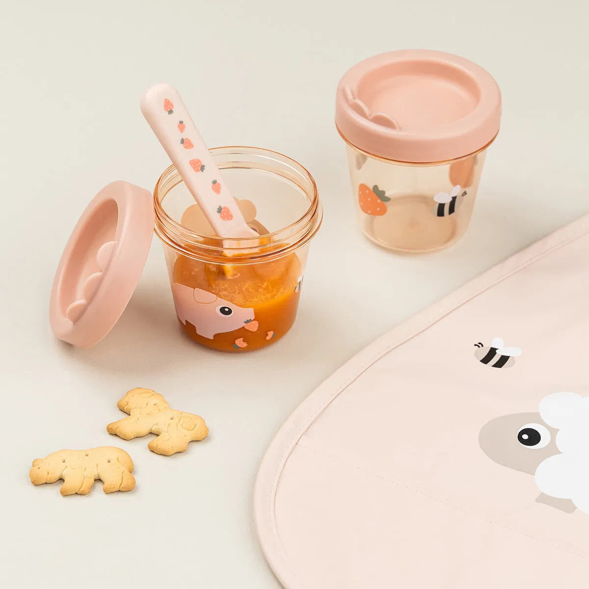 Done by Deer - Pack 2 Caixas para Alimentos Powder Tiny Farm