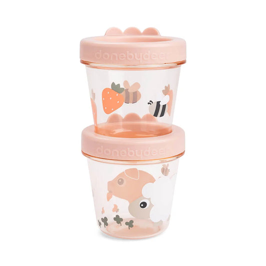 Done by Deer - Pack 2 Caixas para Alimentos Powder Tiny Farm
