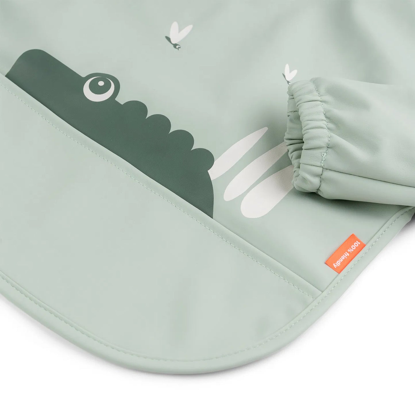 Done by Deer - Bib de Manga Comprida com Bolsos Croco